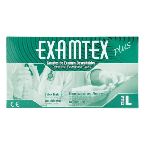 Imagen de GUANTES EXAMEN LATEX TALLA L CAJA * 100 UNDS