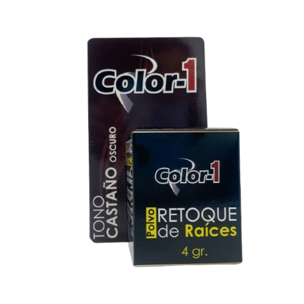 Imagen de POLVO RETOQUE DE RAICES 4 GR CASTAÑO OSCURO
