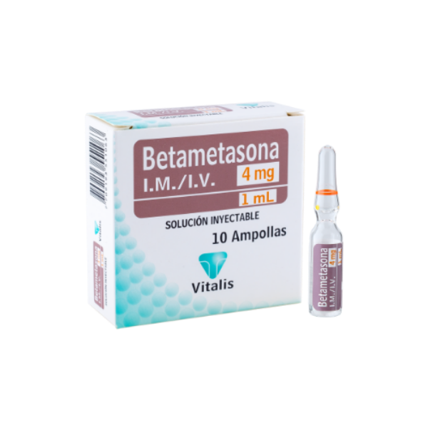 Imagen de BETAMETASONA 4Mg/1Ml CJ*10 Amp