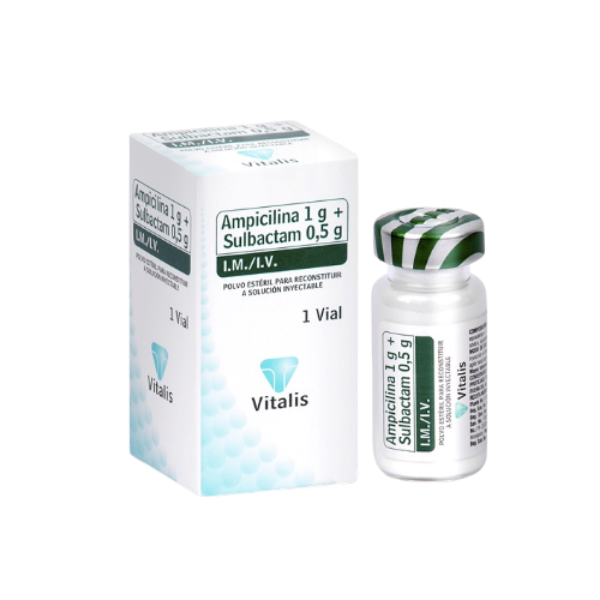 Imagen de AMPICILINA 1G+SULBACTAM0,5 MG