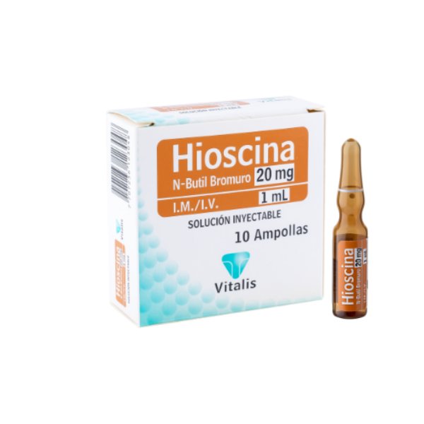 Imagen de HIOSCINA N-BROMURO 20Mg/1Ml*10 AMP