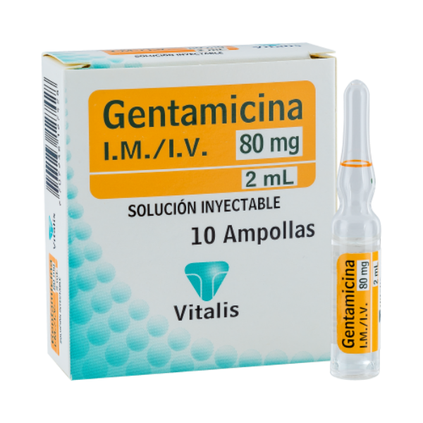 Imagen de GENTAMICINA 80Mg/2Ml*10 AMP