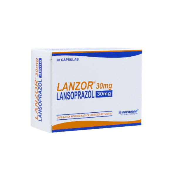 Imagen de LANZOR LANSOPRAZOL 30MG CJ*28CAPS