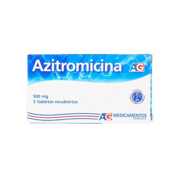 Imagen de AZITROMICINA 500MG CJ X 3TABS -