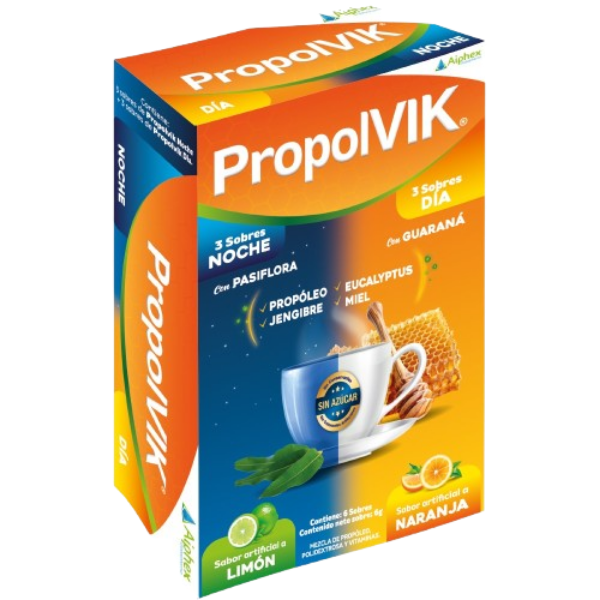 Imagen de PROPOLVIK DIA Y NOCHE  (3 SOBRES DIA /3 SOBRES NOCHE)