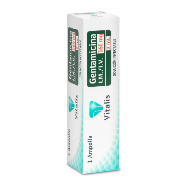 Imagen de GENTAMICINA 160 Mg/2Ml *1 Amp