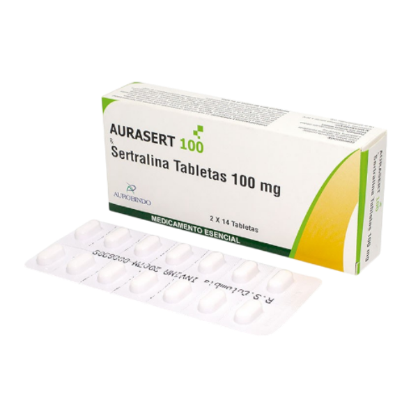 Imagen de AURASERT 100MG SERTRALINA TBS CJ*28