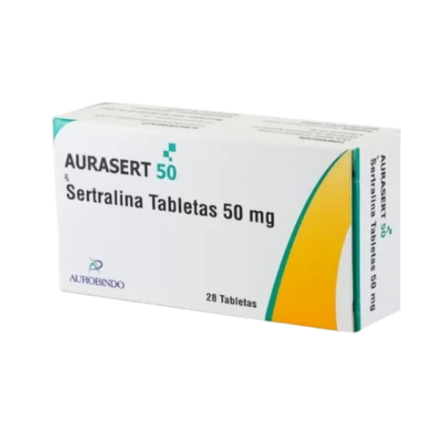 Imagen de AURASERT 50 MG SERTRALINA CJ*28