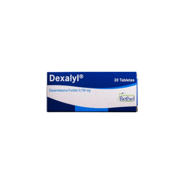Imagen de DEXALYL DEXAMETATASONA 0.75 MG CJ*20TAB