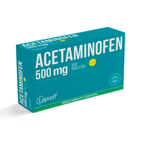 Imagen de ACETAMINOFEN 500 MG CAJA*300 TAB