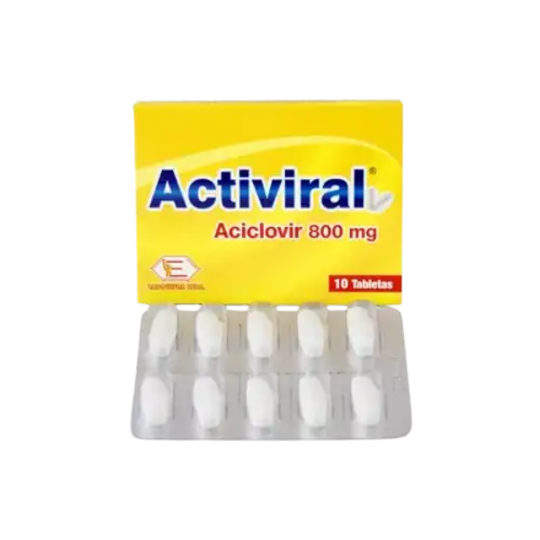Imagen de ACTIVIRAL 800MG CAJA*10 TAB