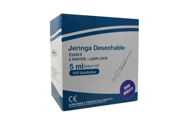 Imagen de JERINGA 5ML CAJA*100UND