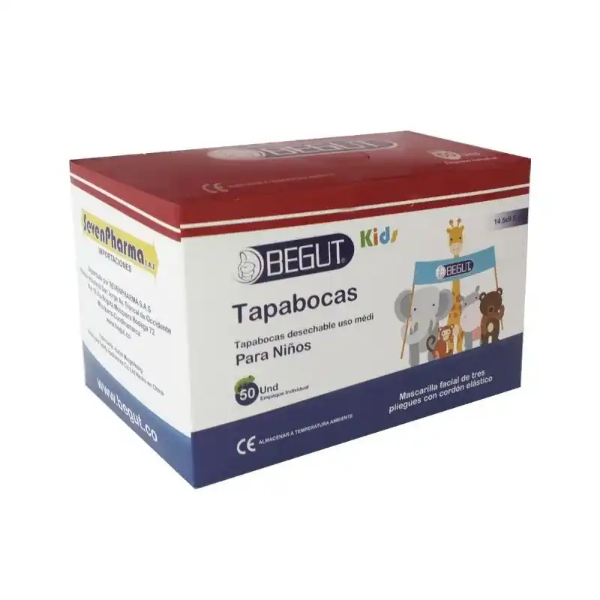 Imagen de TAPABOCAS NIÑOS CJ*50 UNDS