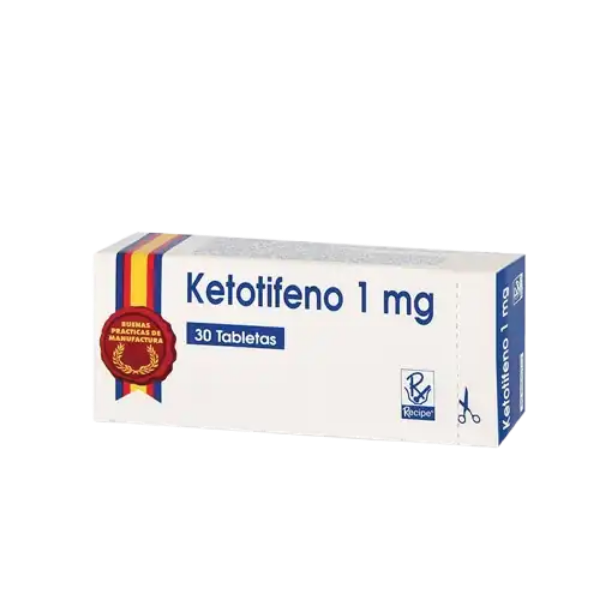 Imagen de KETOTIFENO 1 MG *30 TABLETAS