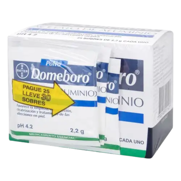 Imagen de DOMEBORO (ACETATO DE ALUMINIO) CJ *30 SOBRES
