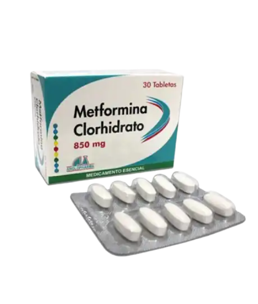 Imagen de METFORMINA 850MG CAJA*30 TABLETAS