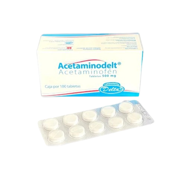 Imagen de ACETAMINODELT (Acetaminofen 500mg)*100TAB