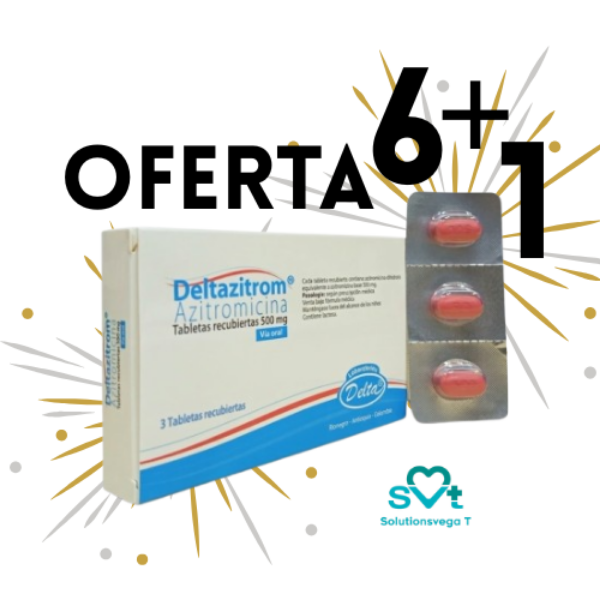 Imagen de DELTA AZITROMICINA  6+1 *3 TAB
