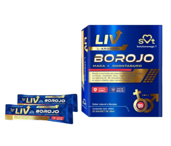 Imagen de LIV x20Sachets *20ML(Guarana-Chontaduro-Borojo-Maca)
