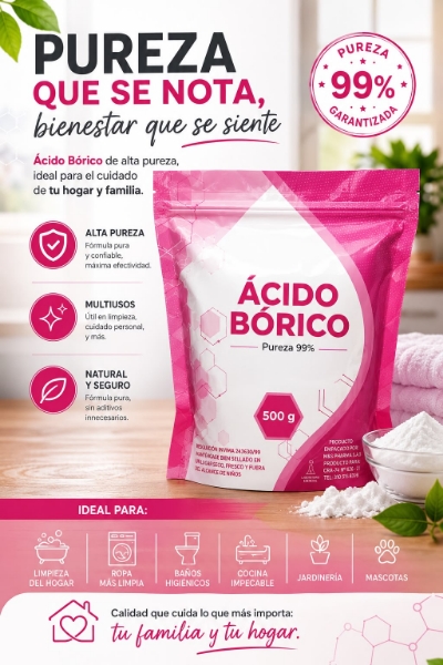 Imagen de ACIDO BORICO *500 GR