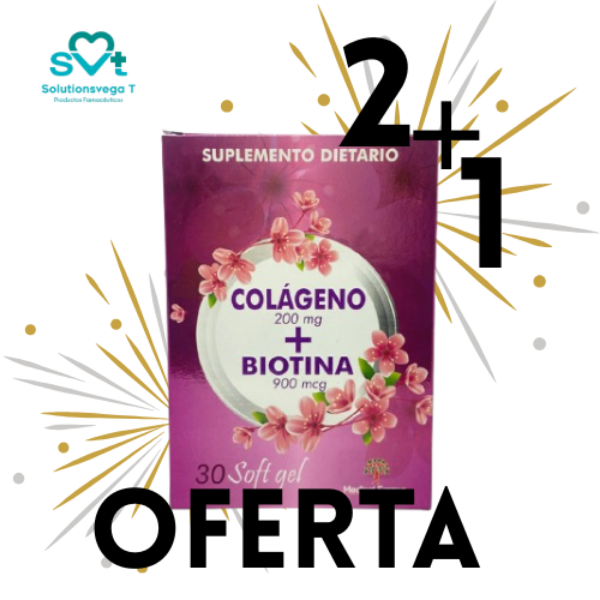 Imagen de OFERTA COLAGENO+BIOTIINA*30SOFTGEL  2+1