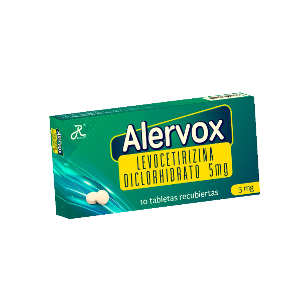 Imagen de ALERVOX(Levocetirizina 5mg)*10TAB
